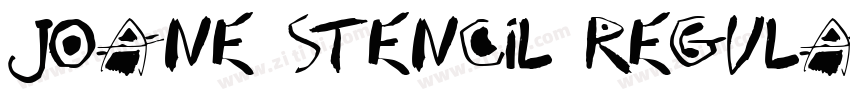 Joane Stencil Regula字体转换